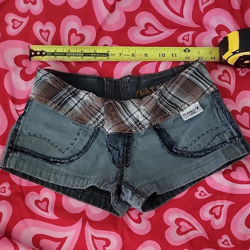 Stylish Denim Studded Shorts - Picture 4 of 7